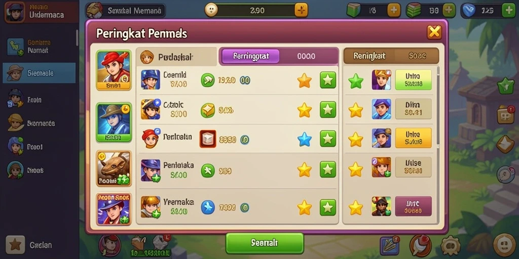 Tangkapan layar dari tingkat yang menantang dan seru.